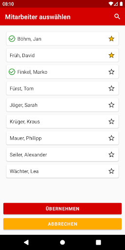FINANZ+ Zeiterfassung Screen 3