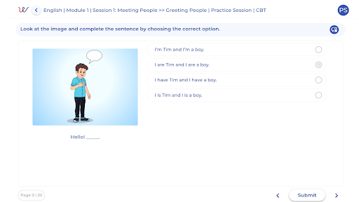 WordsWorth Language System TAB Screen 2