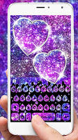 screenshot of Galaxy Drop Heart Theme