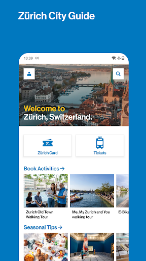 Android application Zürich City Guide screenshort
