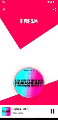Android application Fresh Radio screenshort