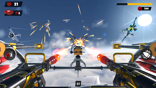 Gunner War - Pertempuran udara Sky Survival