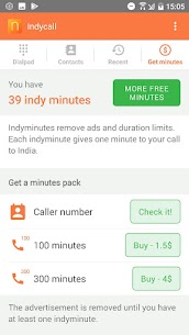 IndyCall MOD APK (Premium Unlocked, Unlimited Number Change, Credits,  Minutes) 5