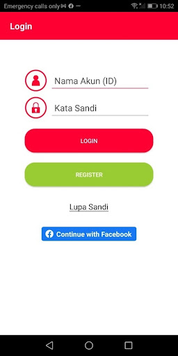 Android application HELLO INDEX screenshort