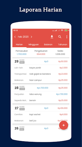 Catatan Keuangan Screen 2
