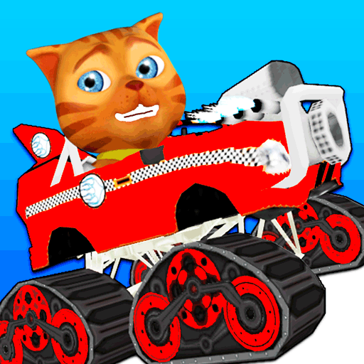 Гоночный кот. Кошка Race. Картинка 3 котенка и гоночная машина. Shadow Race коты красный и синий.