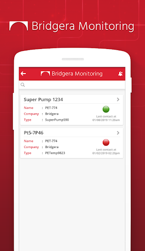 Bridgera Monitoring Screen 2