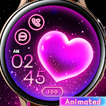Cover Image of Descargar Neon Lovely Hearts_Watchface  APK