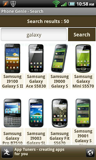 Phone Genie - GSMArena Browser Screen 2