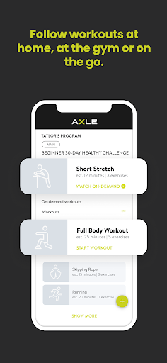 The Axle Workout Screen 3