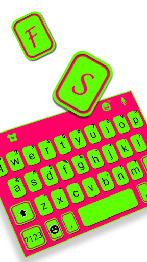 Fluorescent Chat Keyboard Back Screen 2