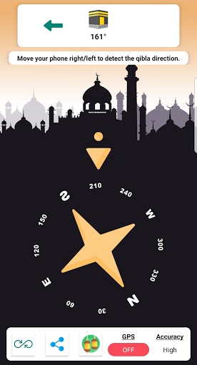 Android application Simple Qibla Finder screenshort