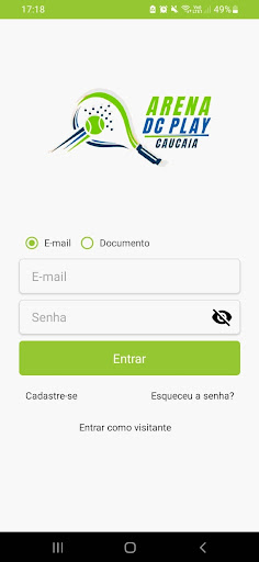 Android application Arena DC Play Caucaia screenshort