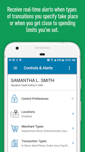 Card Control by Elements Screen 3