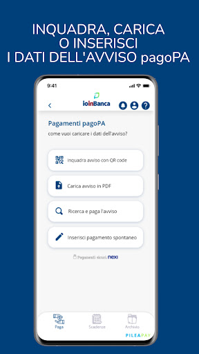 ioinBanca Pilea Pay Screen 2