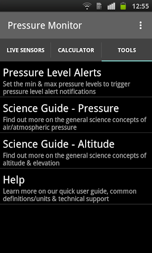 Pressure Monitor - Sensors
