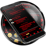 Cover Image of Baixar Mensagens SMS Neon Led Red Tema  APK