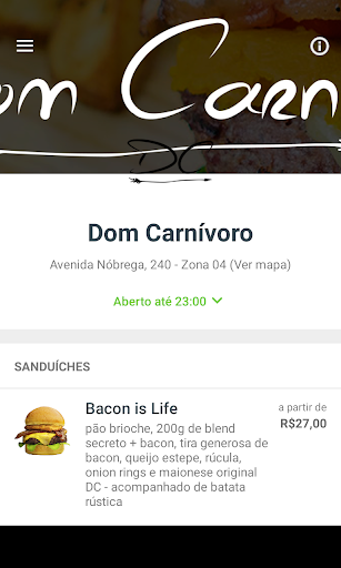 Android application Dom Carnívoro screenshort