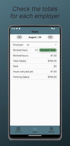 Shifts Table Screenshot 4 - AppWisp.com