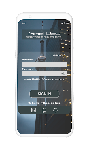 Android application Find_Dev screenshort