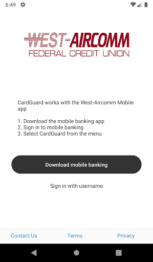West-Aircomm CardGuard Screen 2