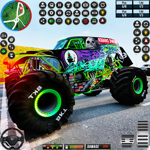 4x4 Monster Truck Driving Game विंडोज़ पर डाउनलोड करें