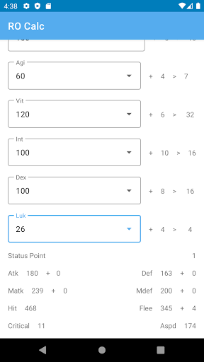 RO Calc Screen 2