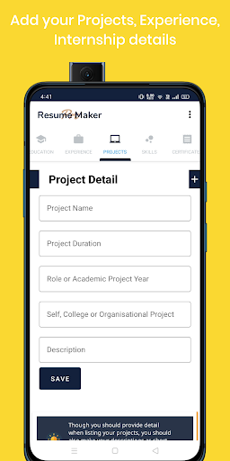 Resume Maker Pro Screen 3