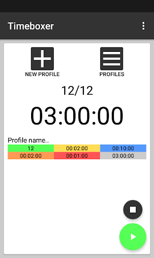 Timeboxer - Time management Screen 2