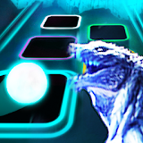Godzilla Theme Song Tiles Neon Jump icon