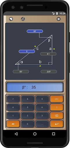 Triangle Calculator Screen 3