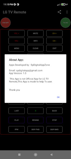 Remote Control for LG Tv Screen 2
