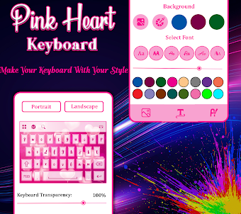 Pink Heart Keyboard