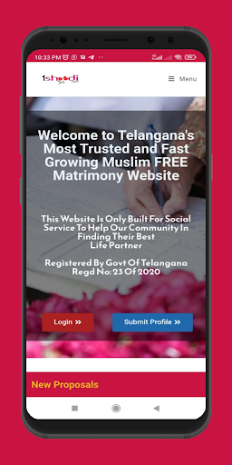 Android application 1shaadi TLG Muslim Matrimony screenshort