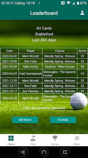 Burn Up Golf Screen 2