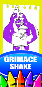the grimace shake coloring