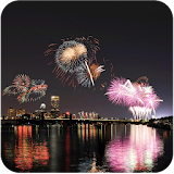 Night City Fireworks Wallpaper icon
