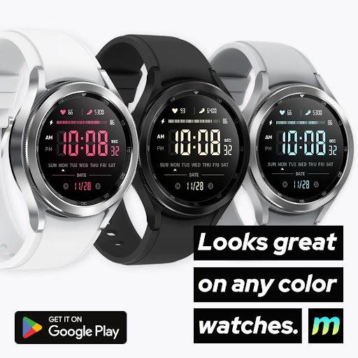 Android application Moepaw LED Digtial Watch Face screenshort