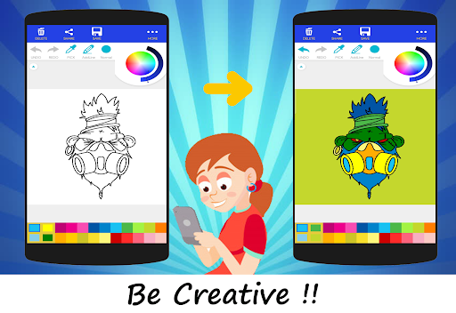 Cool Graffiti Coloring Book