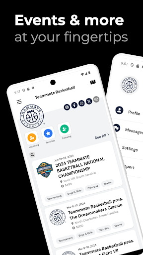 Android application Teammate Basketball screenshort