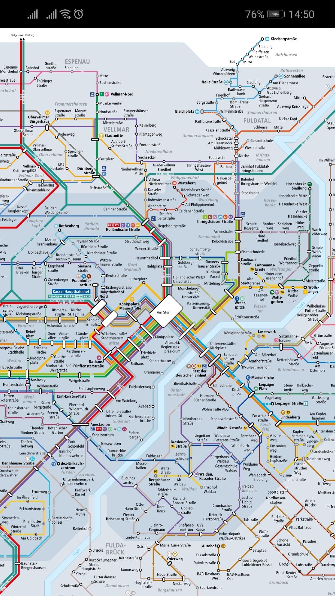Android application Kassel Tram Map screenshort