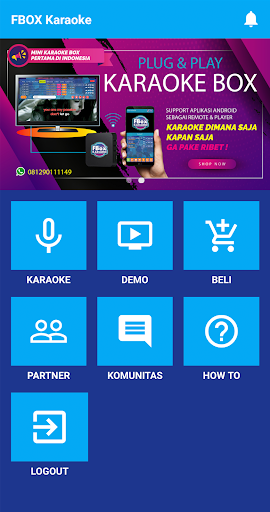 FBOX Karaoke Remote Screen 2