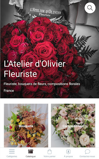 Android application L'Atelier d'Olivier Fleuriste screenshort