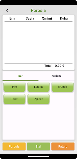 Bit Waitter Application Screen 3