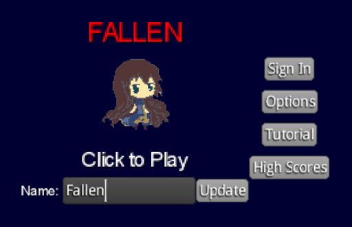 Android application Fallen screenshort