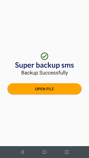 Screenshot of Super SMS Backup & Restore
