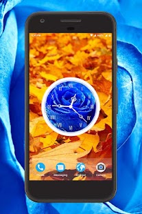 Rose Clock Live Wallpaper Screenshot