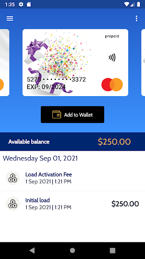 Universal Gift Card Screen 3