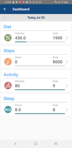 MOCHA Health Tool for research Screen 2
