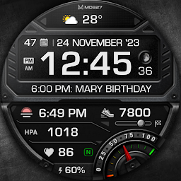 MD327 Digital Watch Face
